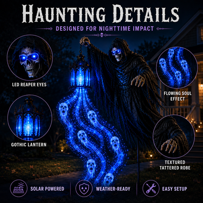 💀Halloween Soul Harvester Animated Garden Light