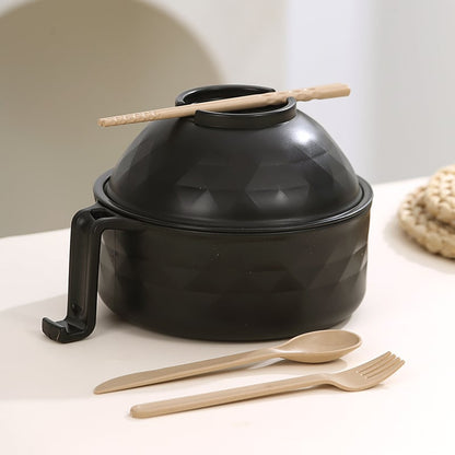 🍜 Ramen Bowl Set, Microwave Safe Instant Noodle Bowl, Durable Lunch Box