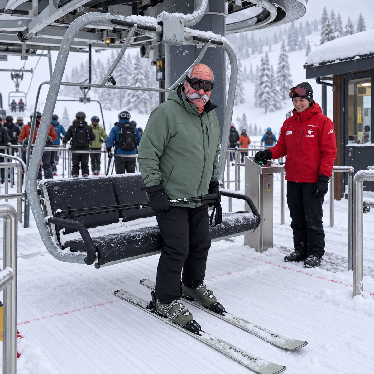🎿 Realistic Face Balaclava – Funny Ski & Snowboard Mask for Cold Weather Adventures