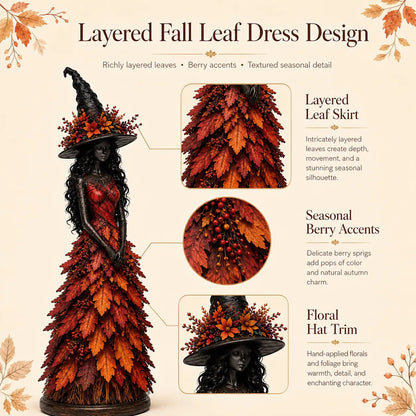 🧙 Enchanted Autumn Witch Figurine