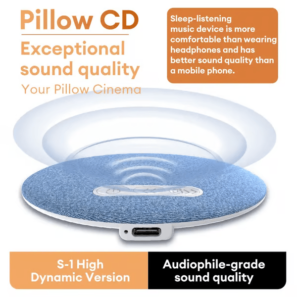 HYUNDAI S1 Ultra-Thin Bluetooth Pillow Speaker-Bone Conduction Technology