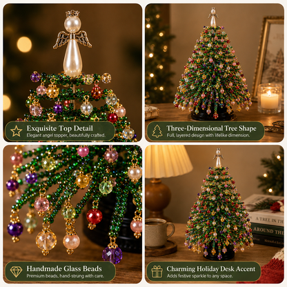 🎄✨ DIY Beaded Christmas Tree Kit – 🎅Create Your Own Sparkling Holiday Decoration