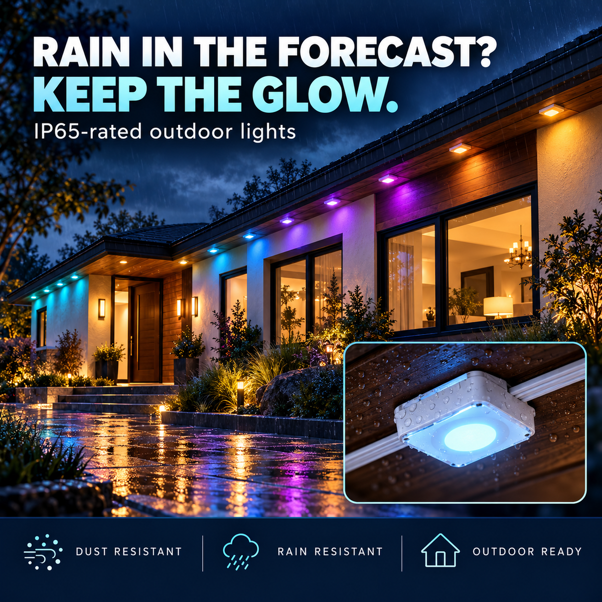 Smart Rainbow LED Permanent Outdoor Light - Smartlight 🎁