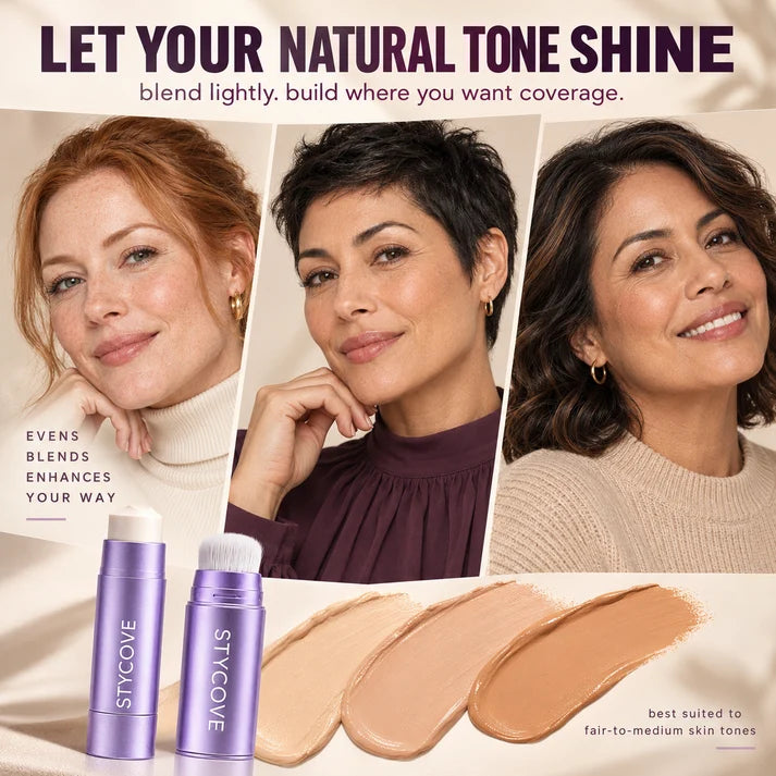 Changing Foundation Stick for an easy mature-skin makeup routine