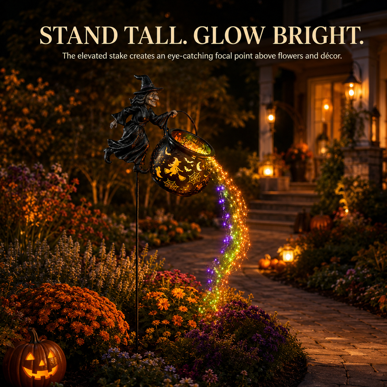 🎃Halloween Witch Cauldron Garden Light