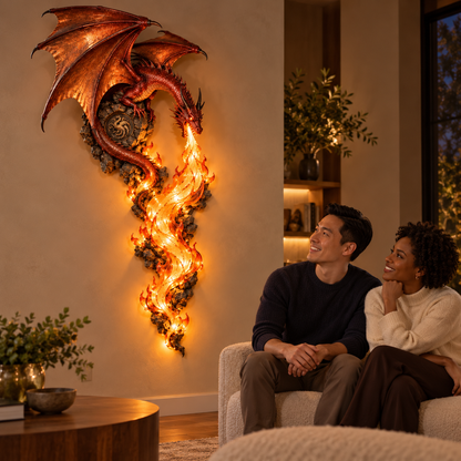 🐉 Dragonfire Guardian Wall Sconce – A Legendary Flame Awakens On Your Wall 🔥
