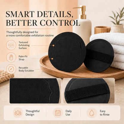 Exfoliating Scrub Bath Pads – Deep Exfoliation, Dead Skin Eraser, Reusable
