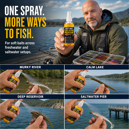 Soft Bait Scent Spray – Instant Fish-Attracting Reviver