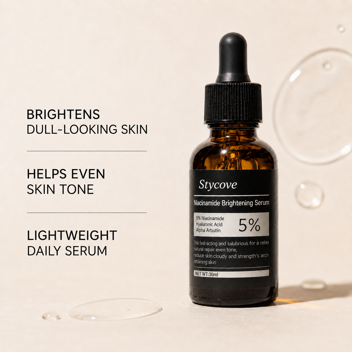 Stycove 5% Niacinamide + Alpha Arbutin Dark Spot Serum
