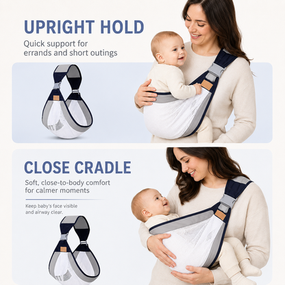Adjustable single-shoulder portable strap | Lightweight and breathable mesh hip strap🧸
