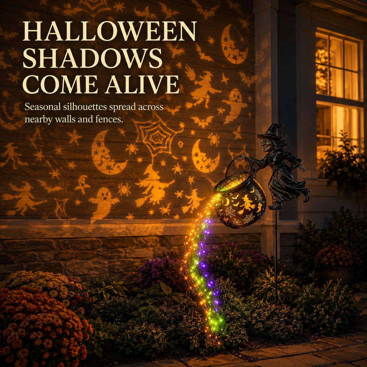 🎃Halloween Witch Cauldron Garden Light