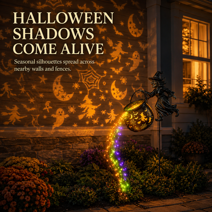 🎃Halloween Witch Cauldron Garden Light