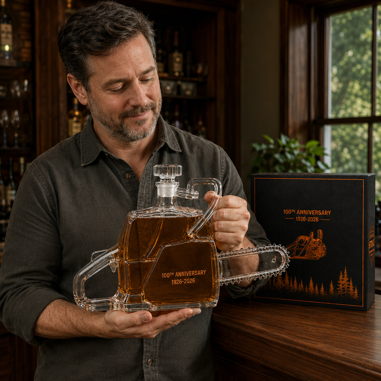 100th Anniversary Whiskey Bottle