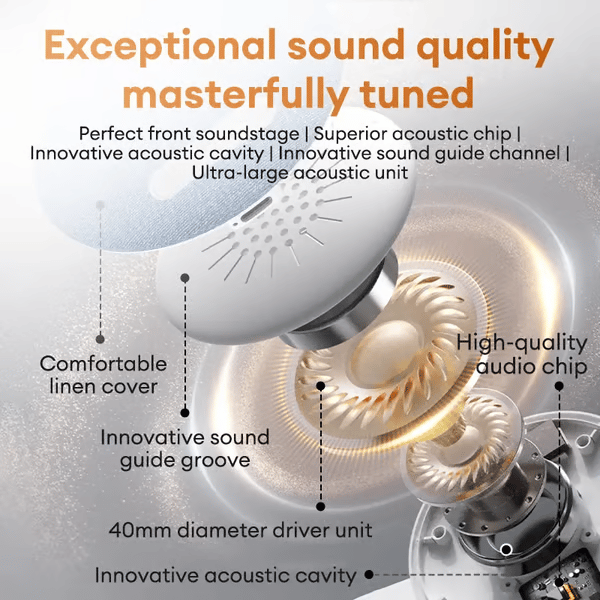 HYUNDAI S1 Ultra-Thin Bluetooth Pillow Speaker-Bone Conduction Technology