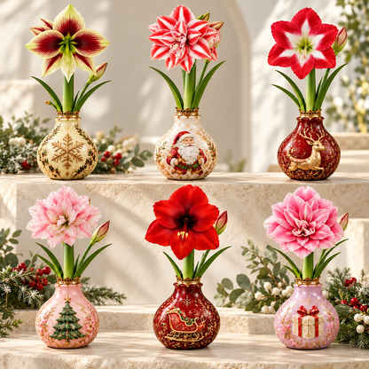 🔥 No Soil! No Water! Just Blooms! 🎄🌺 Watch These Holiday Waxed Amaryllis Bulbs Come to Life!
