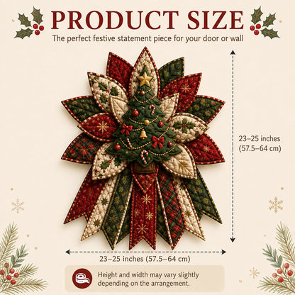 🎉 Holiday Celebration 50% OFF 🎄 – Festive Quilted Christmas Door Hanging DIY Sewing Kit