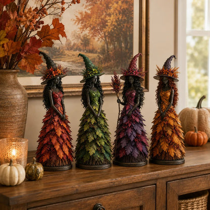 🧙 Enchanted Autumn Witch Figurine