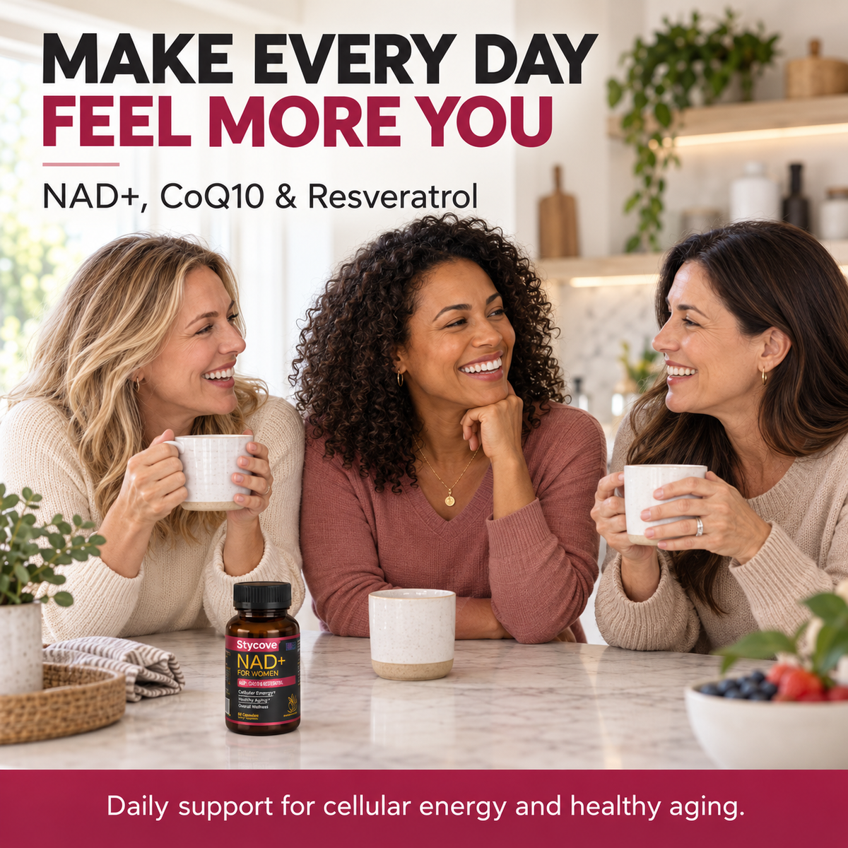 NAD+ Supplements for Woman Anti-Aging,Wrinkle Defense Capsules