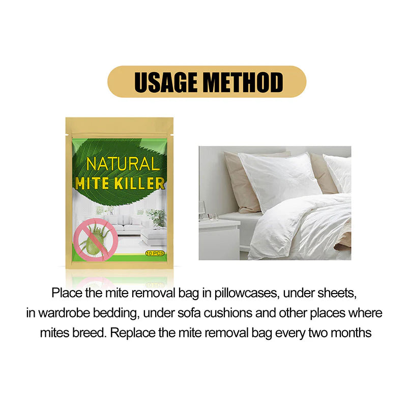 Natural Mite Control Sachet – Plant‑based, non‑toxic & safe around kids & pets