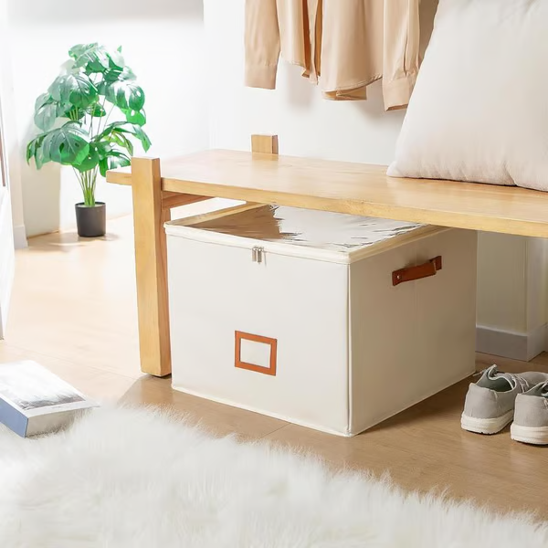 Oxford Fabric Foldable Design Shoe Organizer, Storage Box