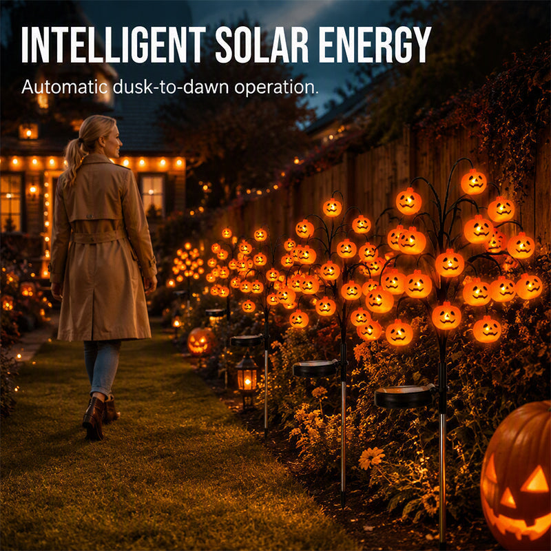 👻Waterproof Halloween Pumpkin Solar Branch Lights