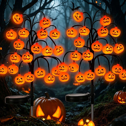 👻Waterproof Halloween Pumpkin Solar Branch Lights