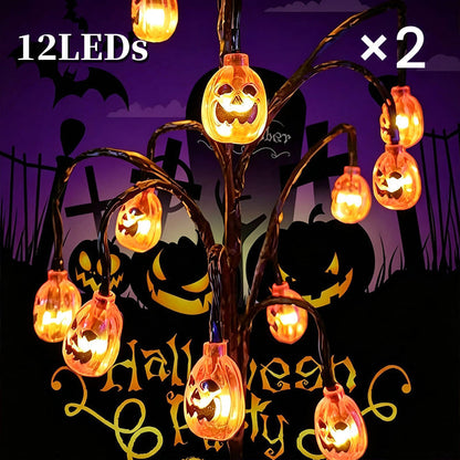 👻Waterproof Halloween Pumpkin Solar Branch Lights