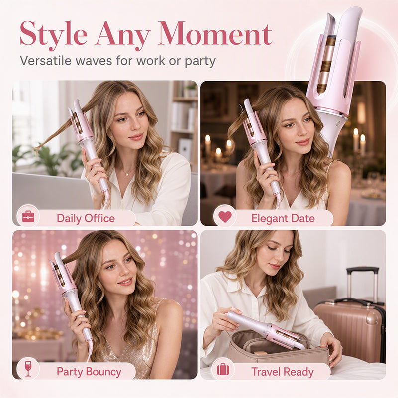 Rotating Auto Hair Curling Wand