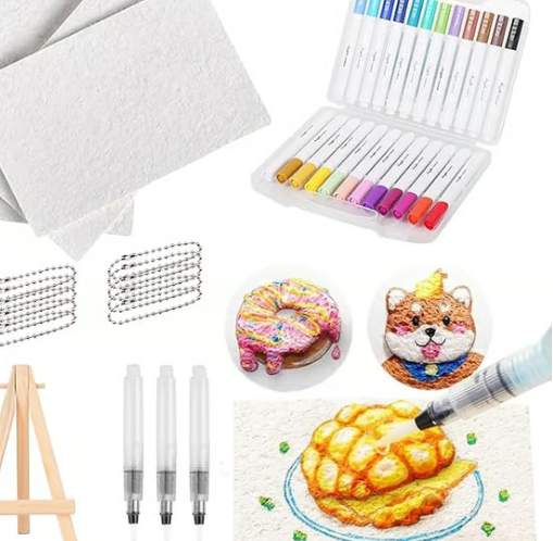 Magic 3D Foam Texture Painting Kit 🎨✨