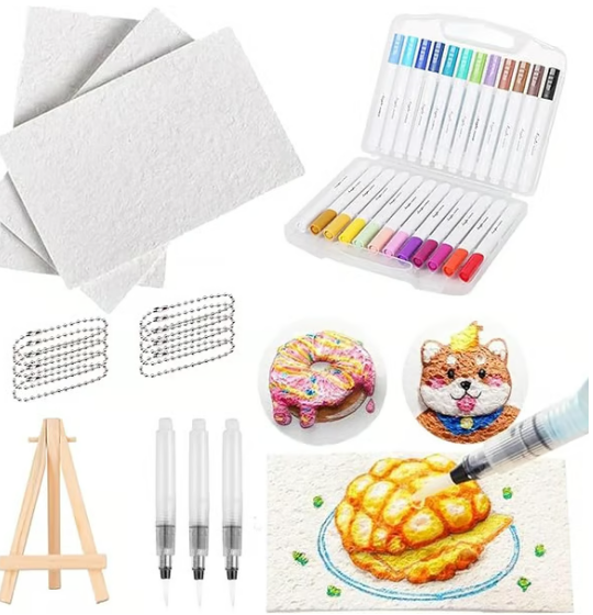 Magic 3D Foam Texture Painting Kit 🎨✨