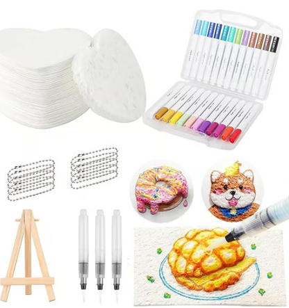Magic 3D Foam Texture Painting Kit 🎨✨